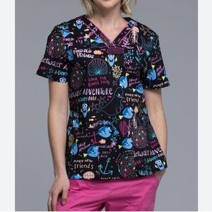 Like New! Disney Dory Finding Nemo Scrub Top